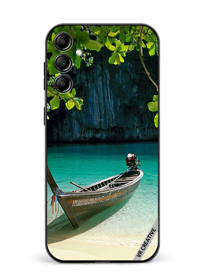 VR CREATIVE Protective Case Cover For Samsung Galaxy A55 Boat Lake Design  Multicolour - Image 1