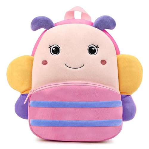 ADISA Kids Backpack Toddler Bag Back Pack Plush Cartoon for Girls and Boys 1-5 Years (BP102-PIN) - Image 1