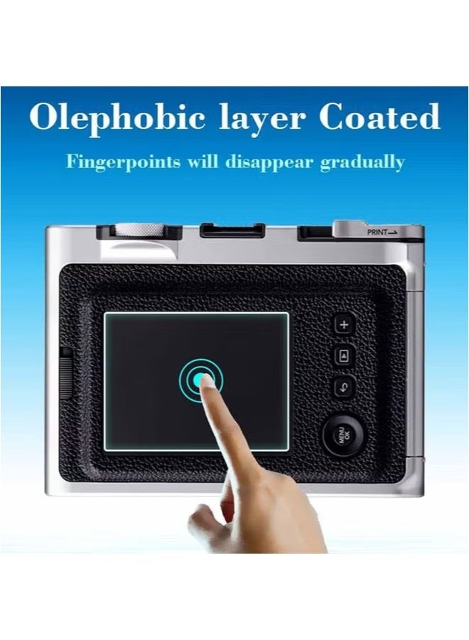 Realfrog 3 PACK Screen Protector for Fujifilm INSTAX Mini EVO, 0.3mm 9H Hardness Tempered Glass Cover Anti-Scrach Anti-Bubble  - Image 3