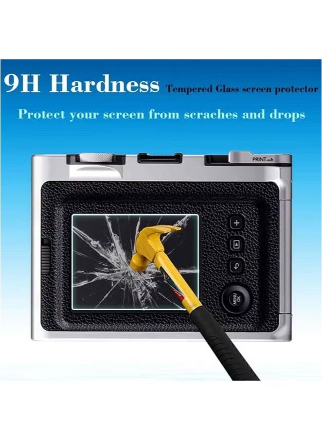 Realfrog 3 PACK Screen Protector for Fujifilm INSTAX Mini EVO, 0.3mm 9H Hardness Tempered Glass Cover Anti-Scrach Anti-Bubble  - Image 4