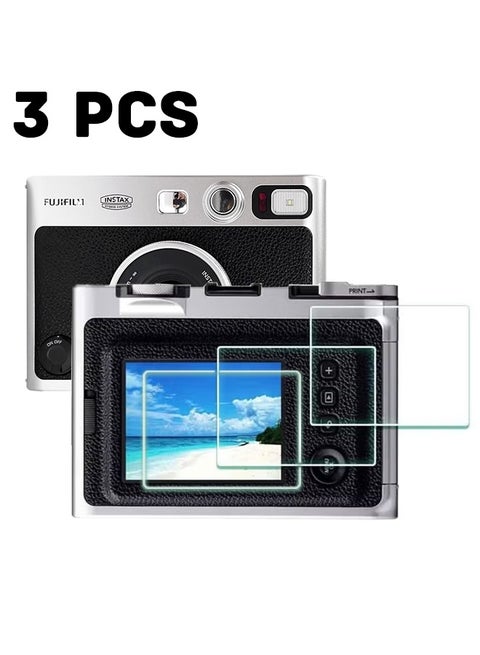 3 PACK Screen Protector for Fujifilm INSTAX Mini EVO, 0.3mm 9H Hardness Tempered Glass Cover Anti-Scrach Anti-Bubble
