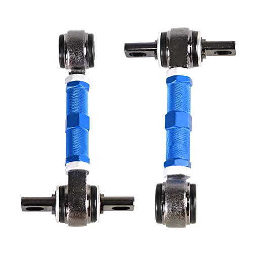 YESHMA Rear Upper Adjustable Camber Arm Kit 2 Pieces Compatible with Honda Civic 88-00 and Integra 94-01 EK EG(Blue) - Image 1