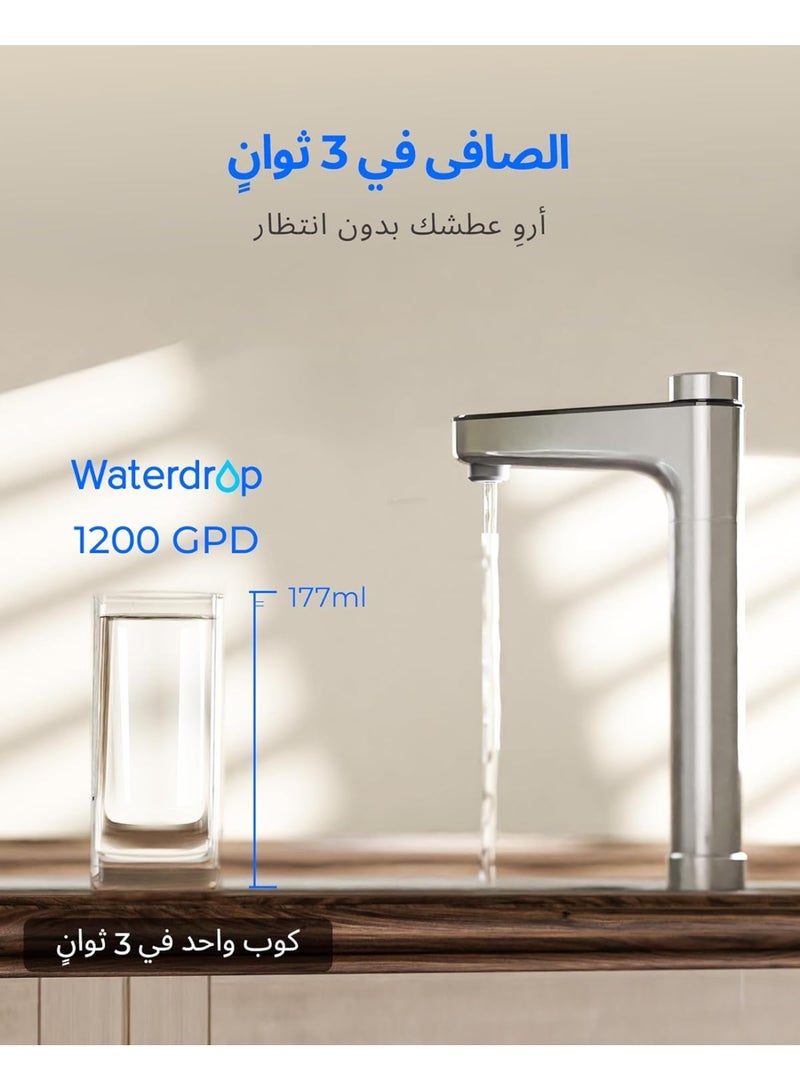 Waterdrop WD-X12-F3 Filter, Replacement for WD-X12-Alkaline 1200 GPD Reverse Osmosis System, 24-month Lifetime, Reduce PFAS - Image 5