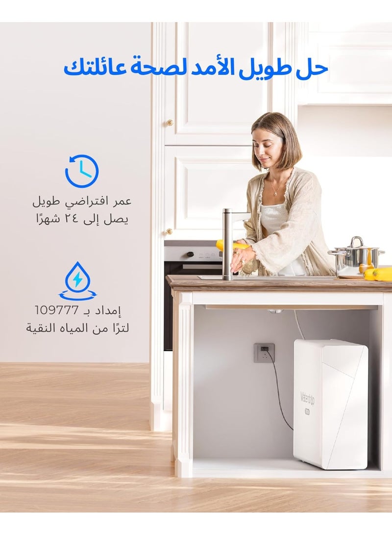 Waterdrop WD-X12-F3 Filter, Replacement for WD-X12-Alkaline 1200 GPD Reverse Osmosis System, 24-month Lifetime, Reduce PFAS - Image 4