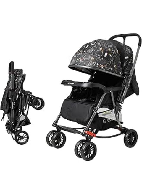 G Baby (G22) stroller baby/Kids Travel Stroller Reversible Handle, LIGHTWEIGHT, COMPACT DESIGN,Mosquito Net,Advanced Stroller with Rocker_Multicolors