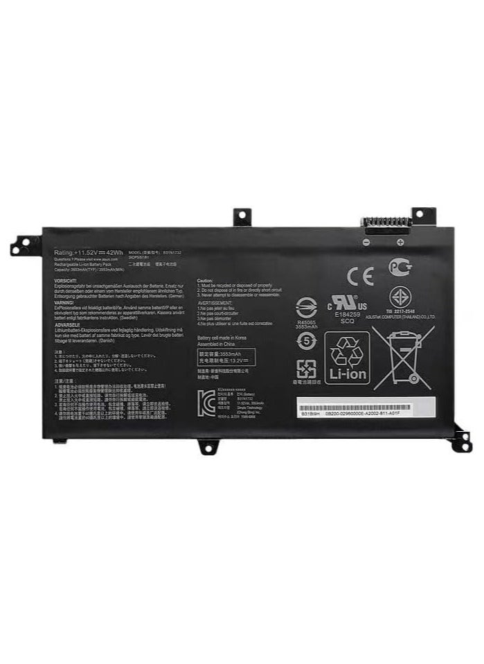 Max Power B31N1732 Battery 11.52V 42Wh Compatible for Asus Vivobook S14 S430 X430 S430FA-EB021T S430UA-EB015T Series Notebook 0B200-02960400 0B200-02960000 3ICP5/57/81 Notebook  - Image 1