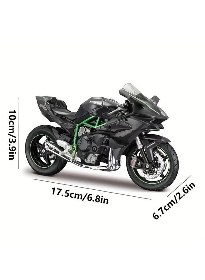 Maisto 1 12 Scale Kawasaki Ninja H2 R Alloy Steel Die Cast Motorcycle Model Black Green - Image 3