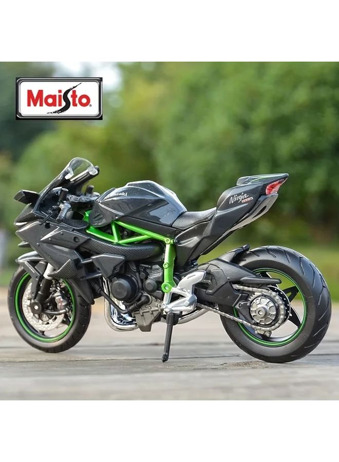 Maisto 1 12 Scale Kawasaki Ninja H2 R Alloy Steel Die Cast Motorcycle Model Black Green - Image 5