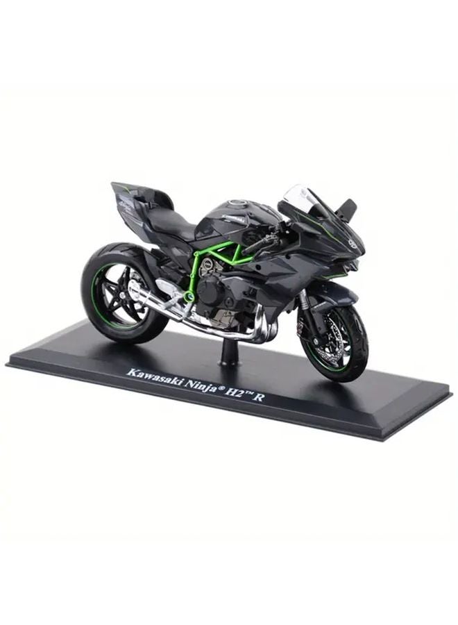 Maisto 1 12 Scale Kawasaki Ninja H2 R Alloy Steel Die Cast Motorcycle Model Black Green - Image 1