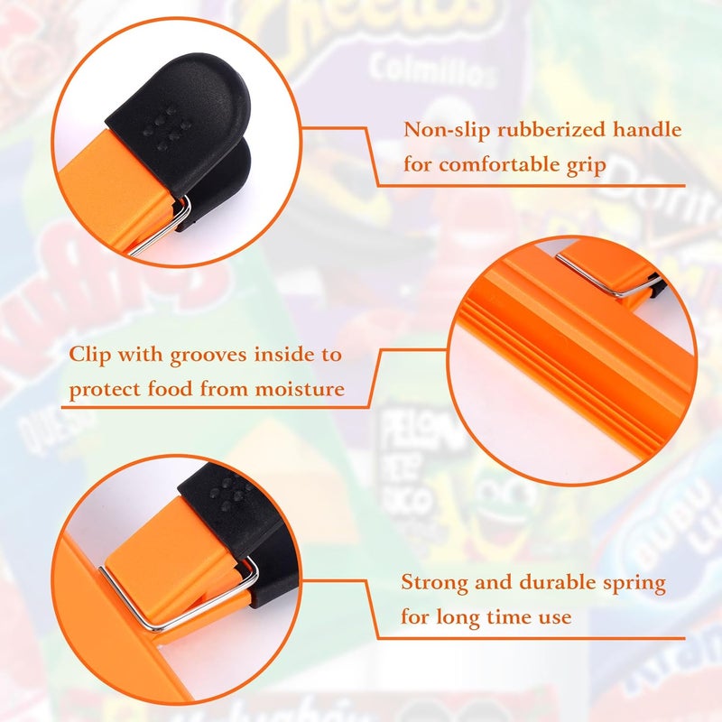 10-piece food bag sealing clips (5 large-sized, 5 small-sized) Kitchen snack preservation clips - Image 4