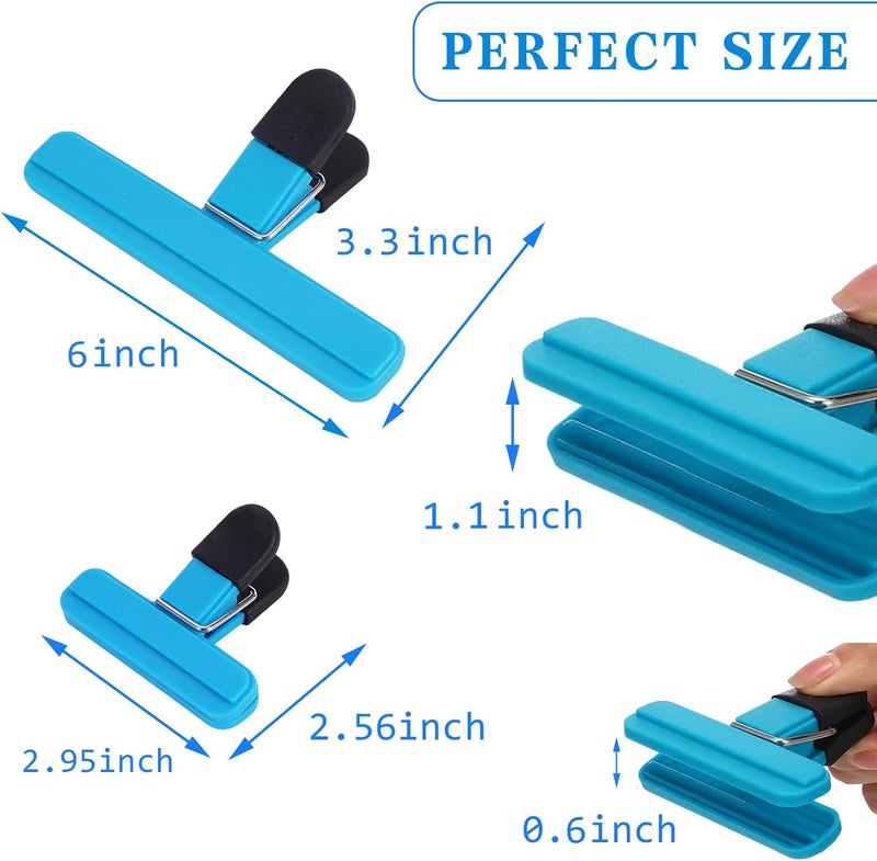 10-piece food bag sealing clips (5 large-sized, 5 small-sized) Kitchen snack preservation clips - Image 3