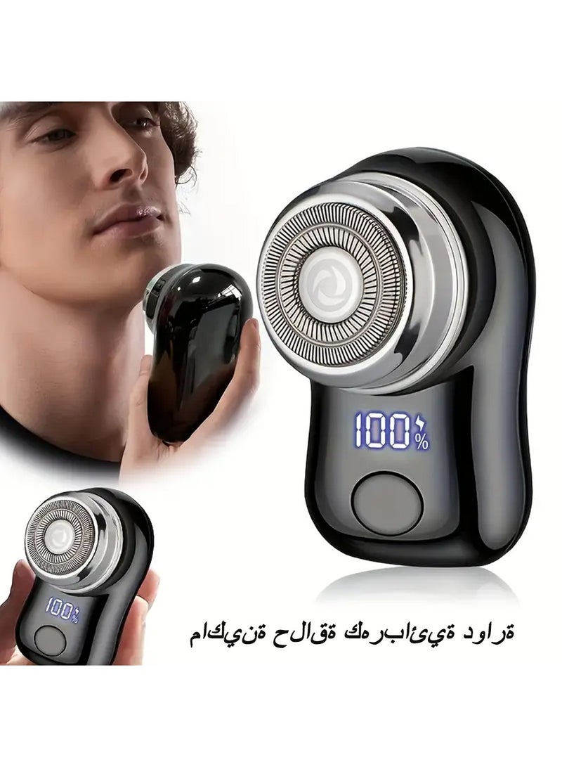 X-level Small Rechargeable Mini Electric Shaver Efficient Shaving Dual Ring Blade Net Intelligent Digital Display,Detachable Blade Head, Easy Cleaning Type-C High-speed Charging Worry Free Boarding - Image 1