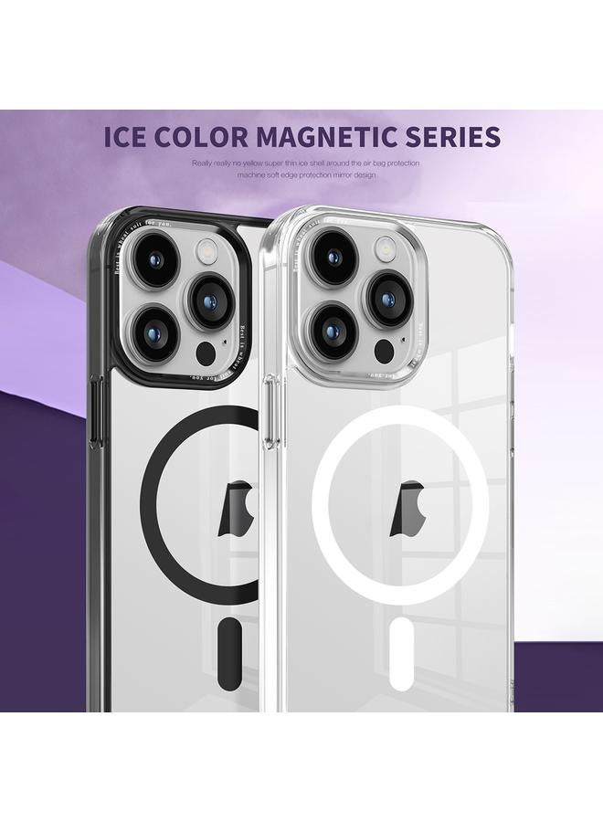 Zaboon Case For iPhone 13 Ice Color Magnetic Series TPU Hybrid Acrylic Magsafe Phone Case - Image 2