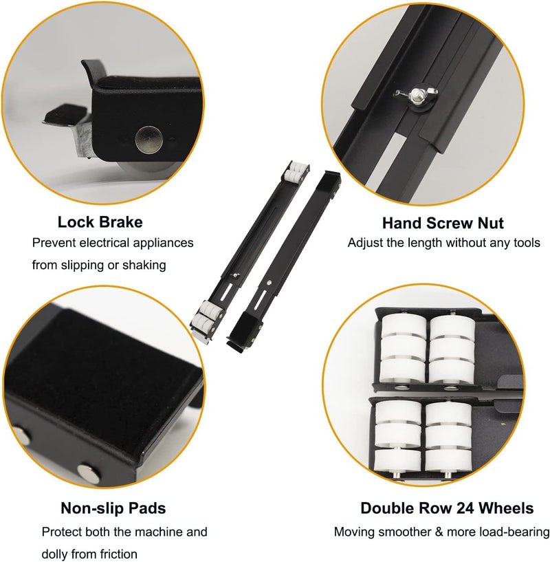 FAMOUS SHOP FAMOUS SHOP Furniture Lifter Mover Tool Set Moving Roller Wheel Set Easy and Safe Shifting Slider Tools for Washing MachinesFridgeSofaTableCupboardWardrobes Adjustable Lifting Tools1pcsMulti  - Image 4