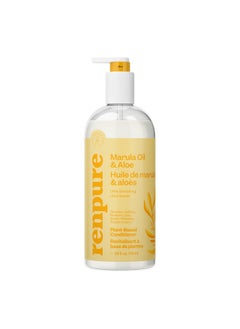 Renpure Enpure Plant Based Marula Oil And Aloe Ultra Smoothing Conditioner Ideal For Dry Frizzy Hair Leaves Hair Hydrated Gentle Formula Paraben Free Recyclable Pump Bottle Design 24 Fl Oz  - Image 1