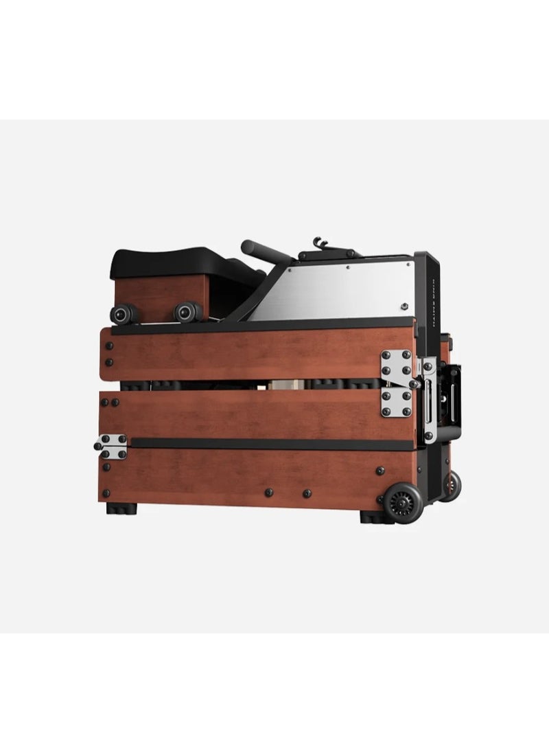 KINGSMITH - Kingsmith Water Rowing Machine WM10  with Tri-fold patent | Water & Magnetic resistence 2 in 1 | Patented 3-Fold Tech | LED display | Dual Resistance System | Red oak color - Image 1
