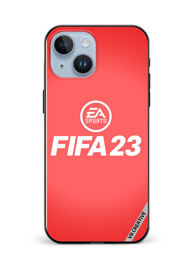 VR CREATIVE Protective Case Cover For Apple iPhone 15 Fifa 23 Red Ea Design Multicolour - Image 1