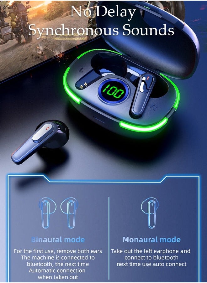 Generic - Wireless Earbuds Bluetooth V5.1 Headphones Deep Bass Stereo Ear Buds with LED Power Display Charging Case Earphones with Mic Headset for Game Sports and Music - Image 1
