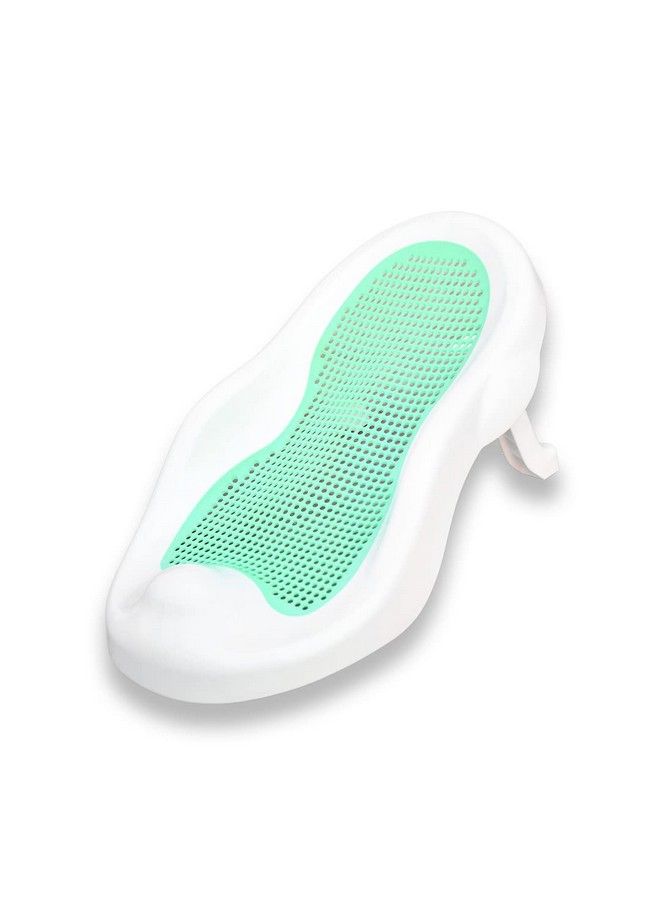 The Little Lookers Foldable Bath Chair For Baby With Anti Slip Baby Bath Tub For Newborn ; Infants Portable Baby Bath Tub For 0 6 Months Baby (Bather Green) - Image 1