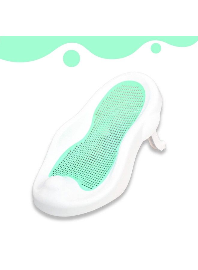 The Little Lookers Foldable Bath Chair For Baby With Anti Slip Baby Bath Tub For Newborn ; Infants Portable Baby Bath Tub For 0 6 Months Baby (Bather Green) - Image 4