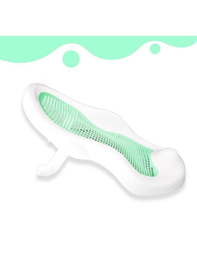 The Little Lookers Foldable Bath Chair For Baby With Anti Slip Baby Bath Tub For Newborn ; Infants Portable Baby Bath Tub For 0 6 Months Baby (Bather Green) - Image 3