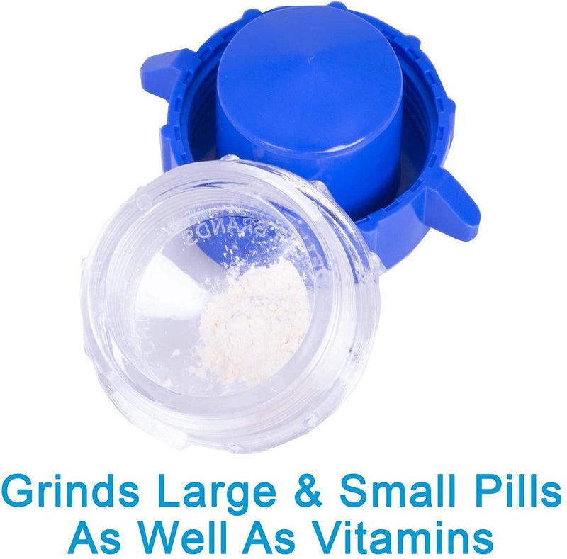 Apex Pill Crusher, Pil Pulverizer and Grinder, Medicine Crusher and Pulverizer for Large, Small Medications, Tablets, & Vitamins, Crushes Multiple Tablets to Fine Powder with Storage Area in Cap - Image 2