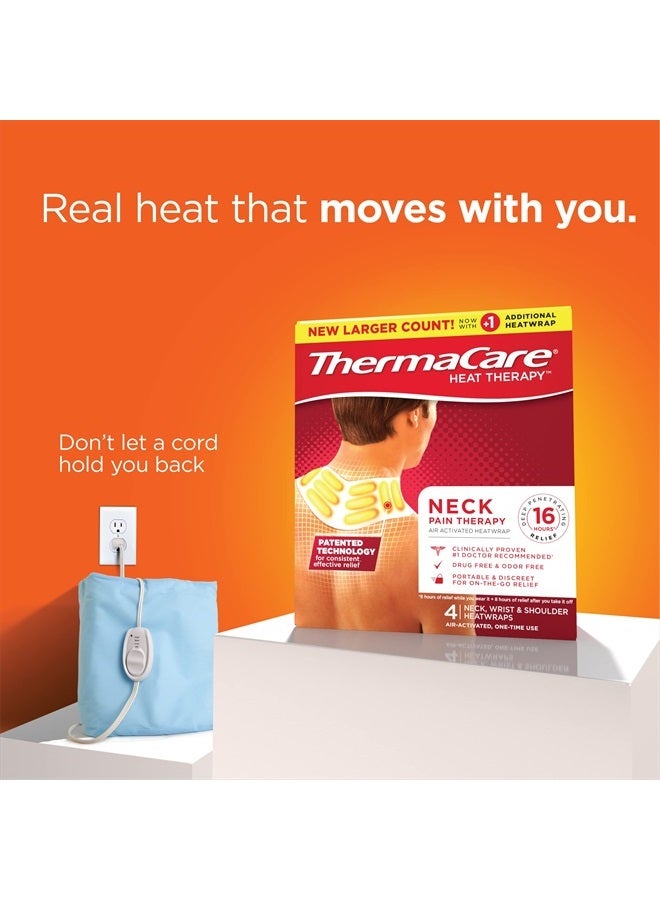 ThermaCare Heat Wraps, Neck & Shoulder Heating Pads & Relief Patches, 5 Count - Image 5