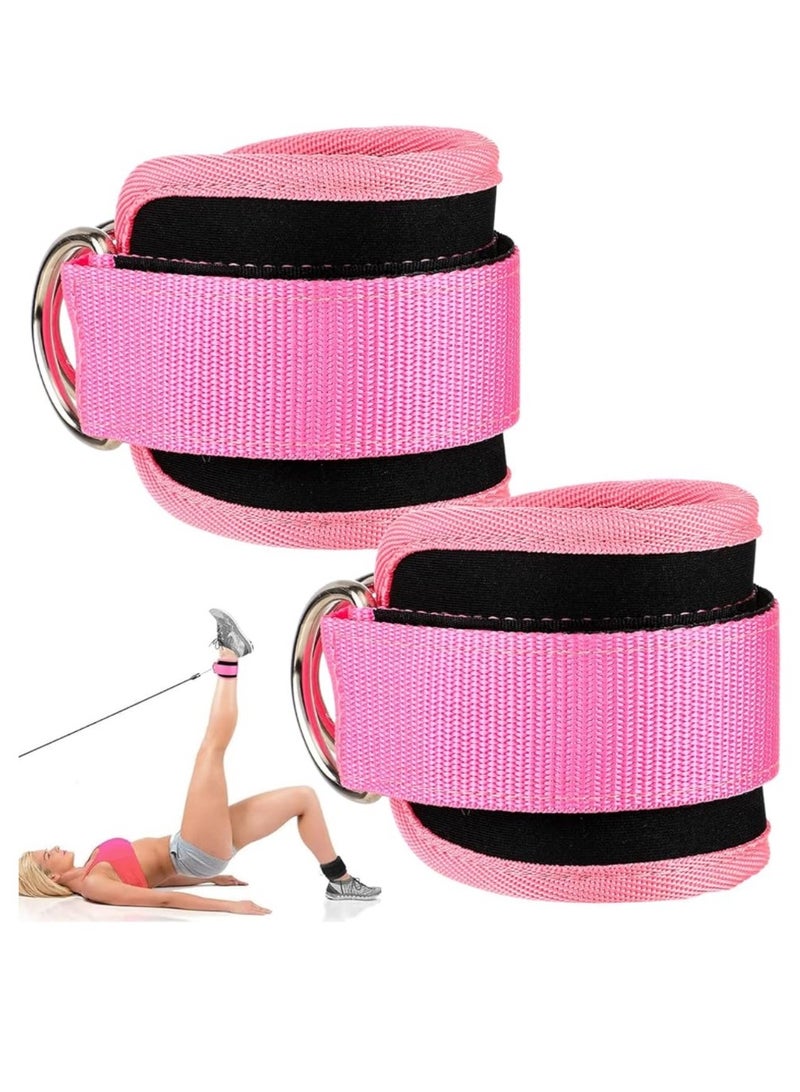 XUN Ankle Straps，Ankle Strap for Cable Machine，Ankle Bands for Working Out，Adjustable sports ankle strap for muscle stretching, leg muscle weight training，Ankle Cable Attachments for Gym - Image 1