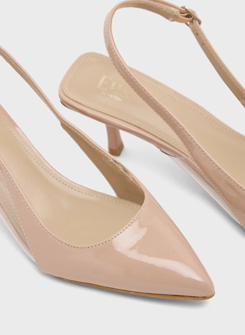 ELLA Sling Back Heeled Pump