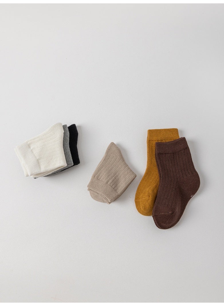 Toddler Boys Girls Socks,6 Pairs Soft Cotton Crew Socks For 0-3Years Old Boys Girls Kids Breathable Infant Ankle Socks For Baby Boy Girl，Newborn Baby  Socks，（6 Pack） - Image 3