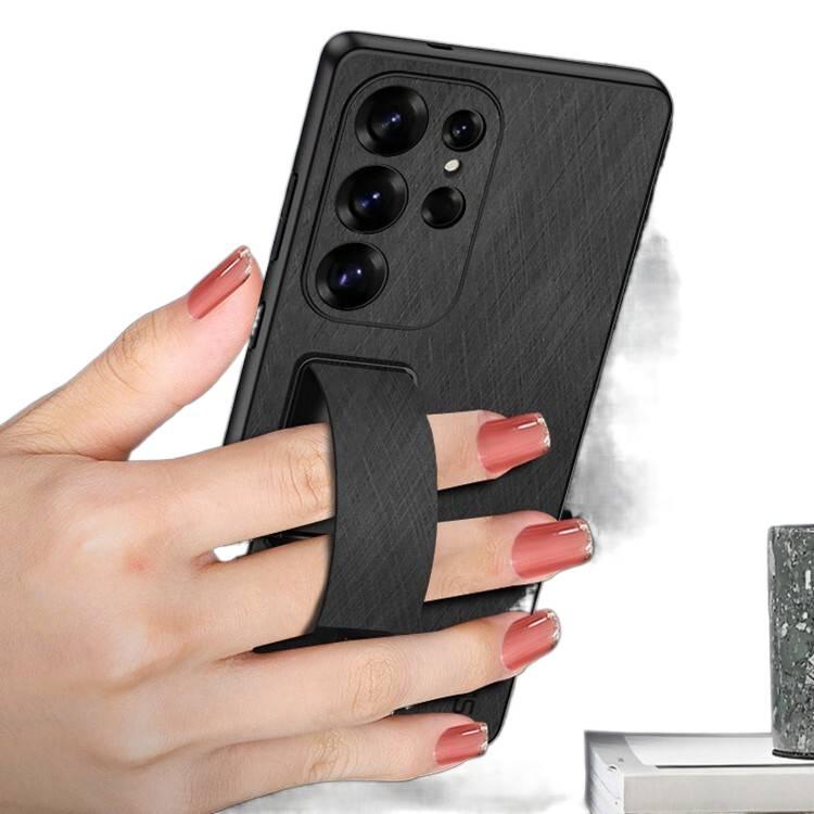 غطاء واقي، حامل باللون الأخضر قائم، Dark Green ملمس جلد، لـ Samsung S26 Ultra / Samsung S26 بوظيفة حامل للاستخدام المنزلي للسفر للحمل اليومي - Image 5