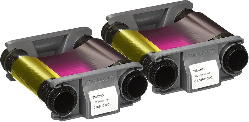 Bodno 2 x Evolis Badgy CBGR0100C Color Ribbon - YMCKO - 100 Prints Software Demo - Image 1