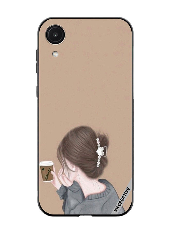 VR CREATIVE - Protective Case Cover For Samsung Galaxy A03 Core Sipping Design Multicolour - Image 1