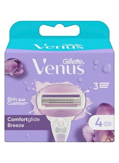 Gillette Gillette Venus ComfortGlide Spa Breeze Razor Blades Women, Pack of 4  - Image 2