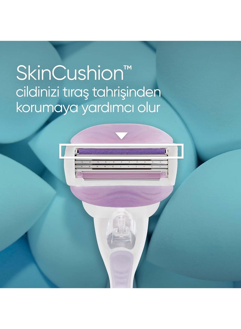 Gillette Venus ComfortGlide Spa Breeze Razor Blades Women, Pack of 4 - Image 4