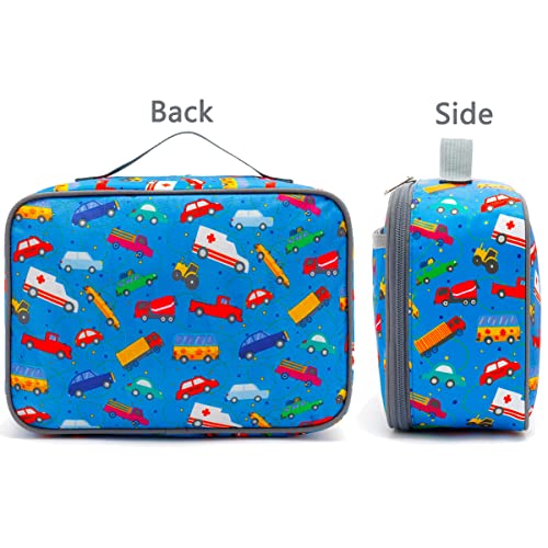FlowFly Kids Lunch box Insulated Soft Bag Mini Cooler Back to School Thermal Meal Tote Kit for Girls, Boys, Car - Image 4