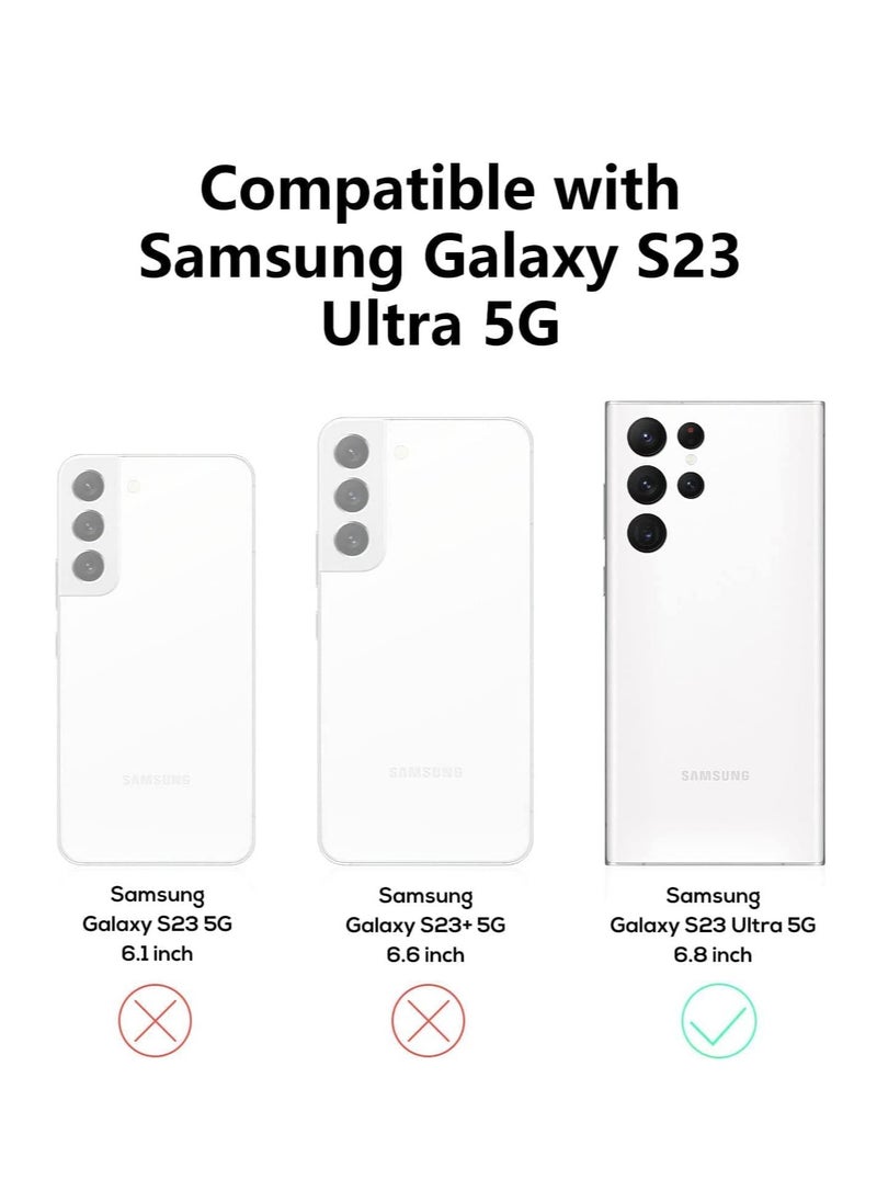Generic - Slim Shockproof Case with Kickstand for Samsung Galaxy S23 Ultra, Clear Design Compatible with MagSafe and Wireless Charging - Image 1