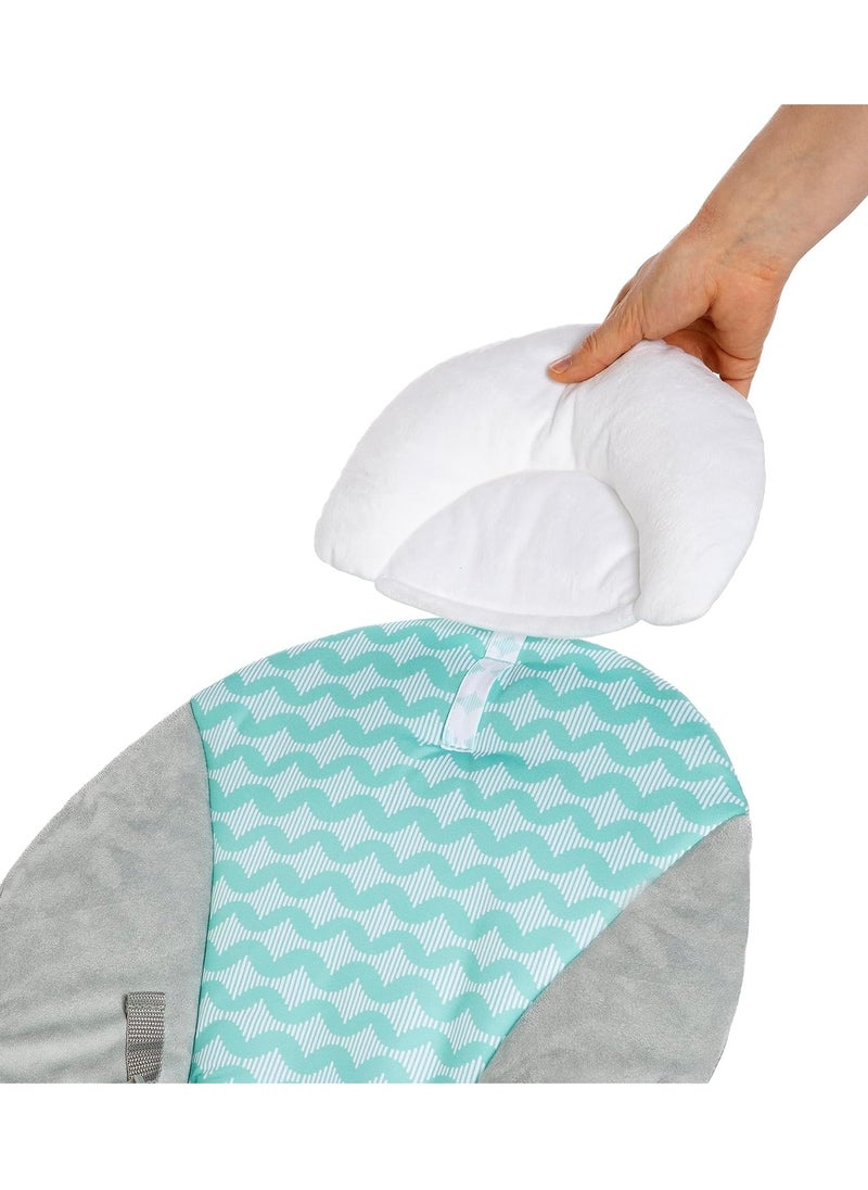 ingenuity - Ingenuity Ity Bouncity Bounce Vibrating Deluxe Baby Bouncer Seat, 0-6 Months Up to 20 lbs (Goji) - Image 1