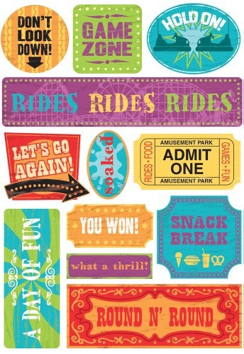 Karen Foster Design Acid and Lignin Free Scrapbooking Sticker Sheet, A Day of Fun - Image 5