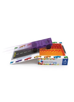 MAGNA-TILES Cars 2 Piece Expansion Set, Purple And Red, Original 3d Magnetic Building Tiles, For Kids Ages 3+  - Image 3