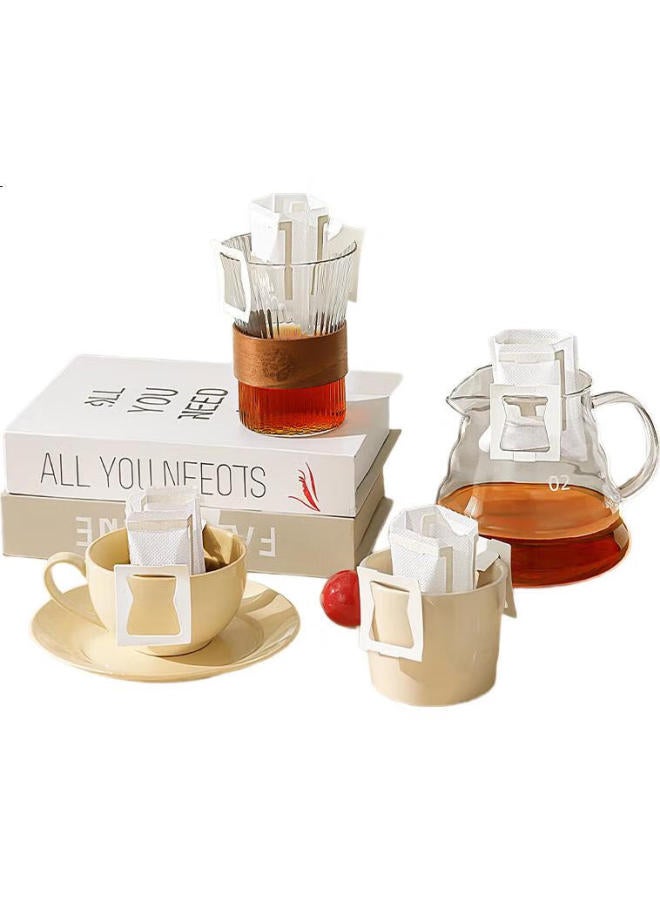 Pakchoice Hanging Ear Coffee Filter Paper Portable Drip Coffee Filter Cup Filter Net Coffee Powder Filter Bag 50 Pieces - Image 2