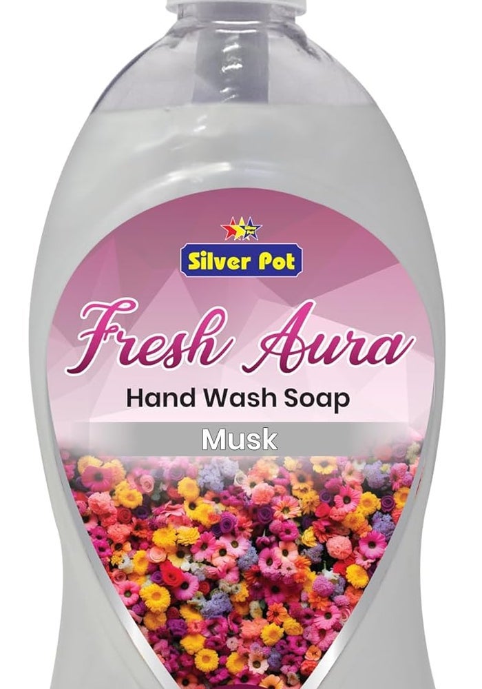 Silver Pot Musk Hand Wash - 400ml - Image 1