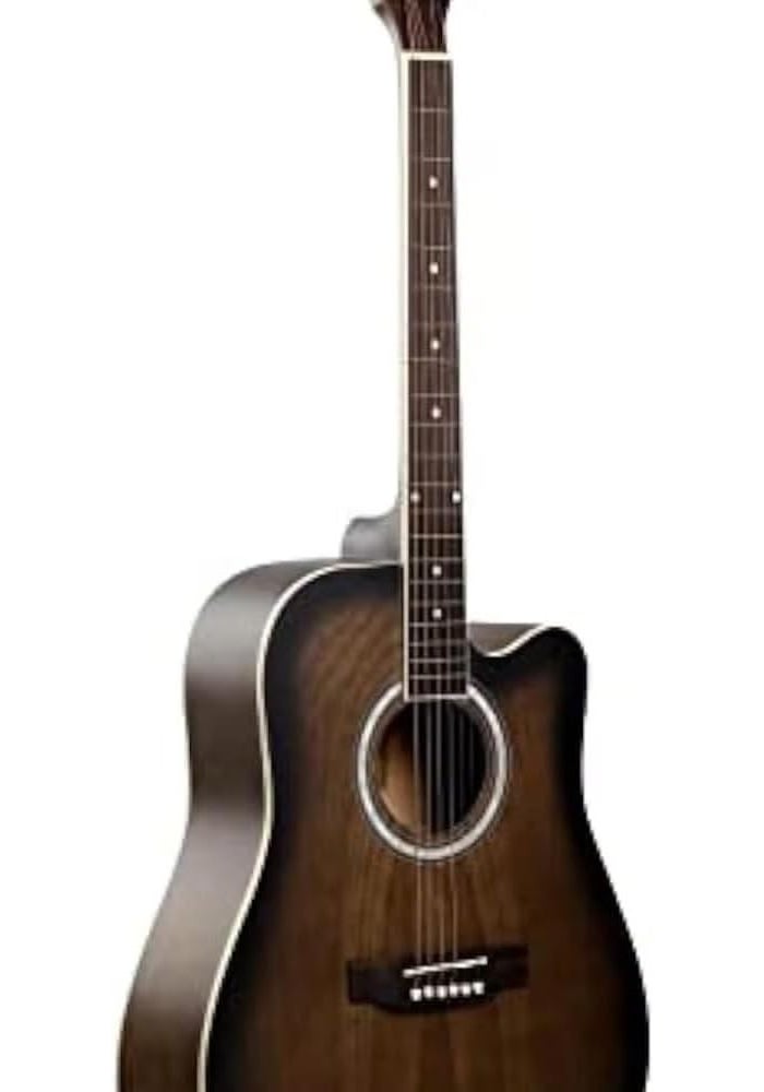 MegArya 40 Inch Acoustic Guitar TBS - Brown - Image 1