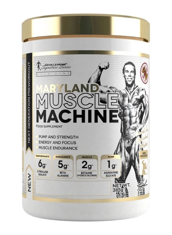 Kevin Levrone Muscle Machine Pre-Workout – Power, Strength & Muscle-Building Performance Formula (385g- Fruit  Massage Flavour) - Image 1