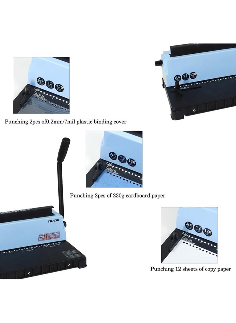Kidle - Glue Ring Clip Strip Comb Binding Machine , 34-Holes, 450 Sheets, Comb Binding Machines, Comb Binder Machine   Book Maker Perfect for Letter Size, A4, A5 or Smaller Sizes - Image 1