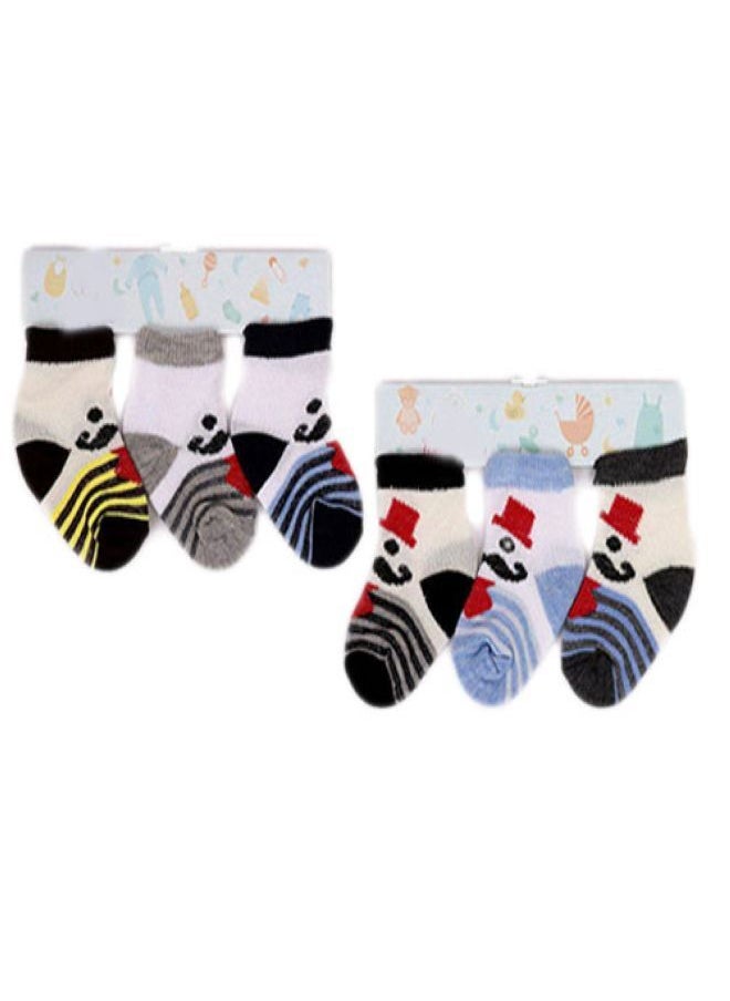 Fatah - Bundle Of 6 Soft Cotton Socks For Baby Boys - Image 1