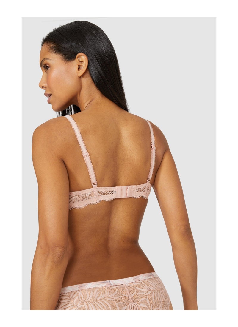 DEBENHAMS - Kani Leaf Print Plunge Bra - Image 1