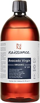 Naissance Organic Avocado Oil No 231 900 ml Base Oil Massage DIY Beauty - Image 1