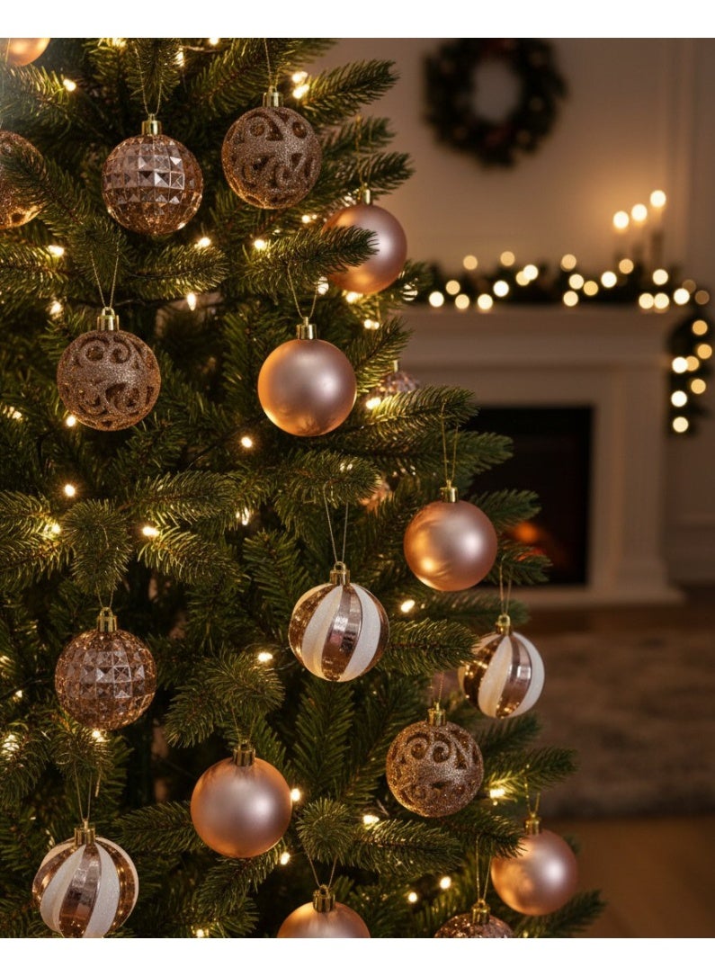 Coppery Christmas Magic Ornaments Set - Image 2