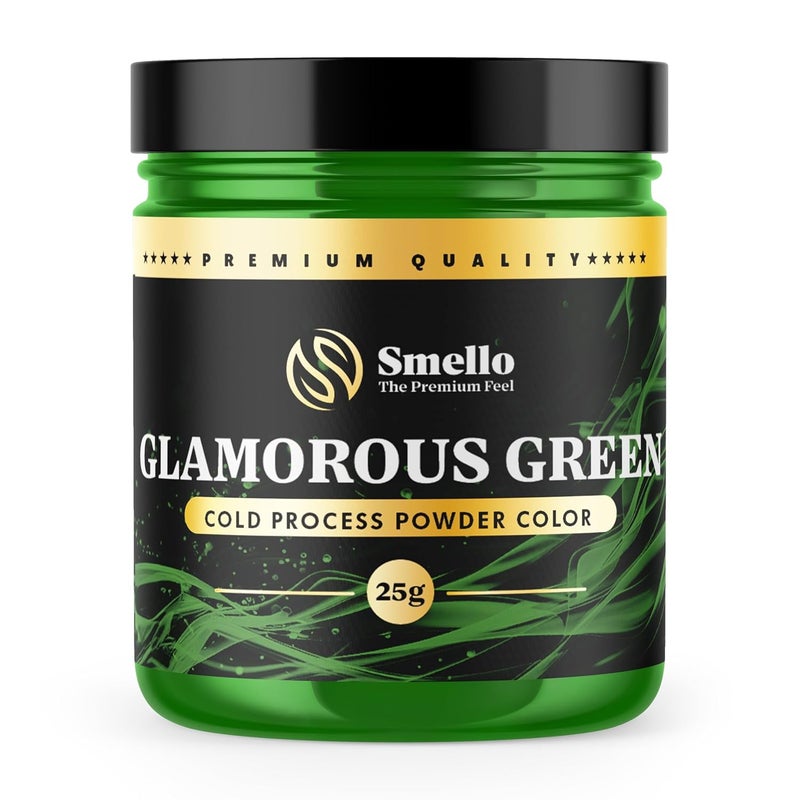 Smellos Glamorously Green Cold Process Powder Soap Color 25gm